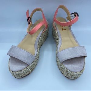 FSJ Women Chic Open Toe Platform Strap Sandal